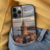Турция Стамбул Пейзаж Здание Мягкий Чехол для Телефона для iPhone 17 Air 16e Pro max 15 Pro 13 14 Plus 11 12 MagSafe Магнитный Чехол