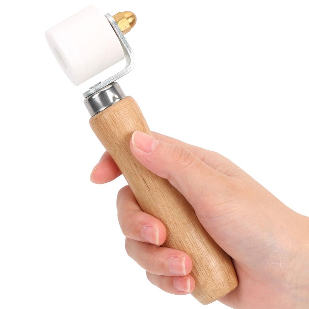 28mm Width Seam Roller Wooden Handle Welding Roller Tool Hand Pressure Roller Auto Car Audio
