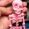 Skull Fridge Magnets with Movable Joints Halloween Poseable Skeleton Fridge