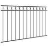 Fence Panel ASSEN Gray 170 x 100 cm Steel