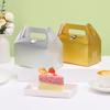 20pcs/set Cake Packaging Box Kraft Paper Candy Box Birthday DIY Gift Packaging Box Party Decoration Cake Box Packaging Box GPaper Holder Not Included