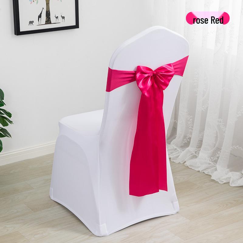 Elegant Wedding Ribbon Chair Cover Decoration