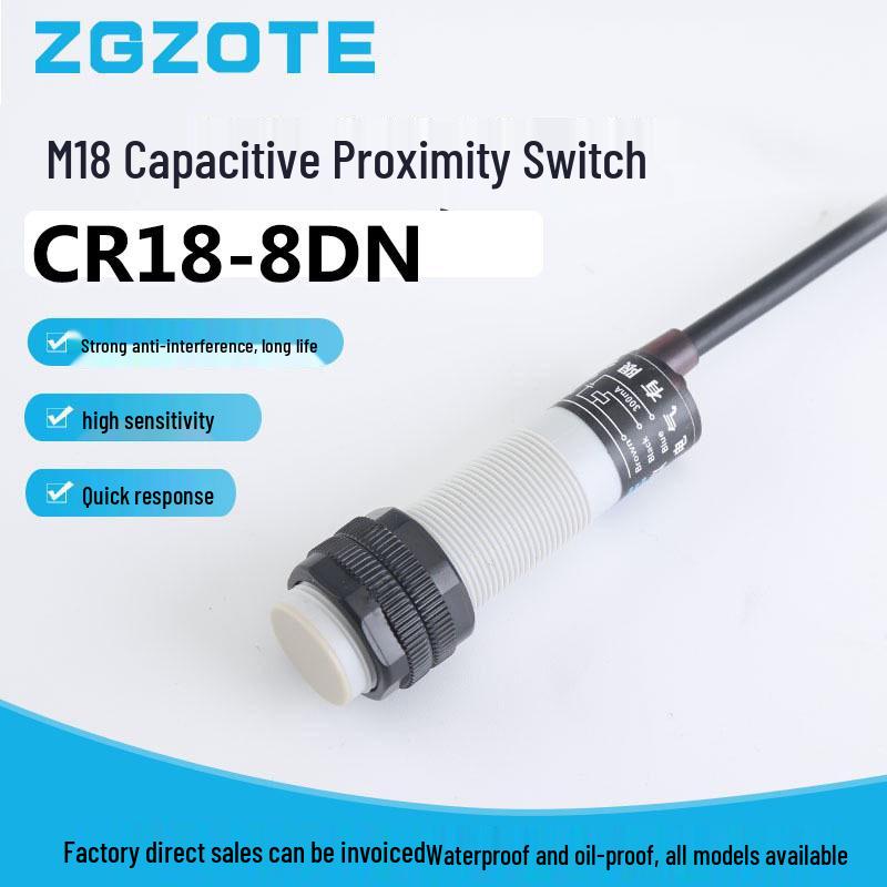 Емкостный датчик приближения M18 CR18-8DN/8DP – Стабильное обнаружение жидкости