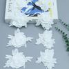 Three-Dimensional Handmade Three-Dimensional Flower Double-Layer Embroidery Barcode Milk Silk Lace Clothing Accessories Home Accessories