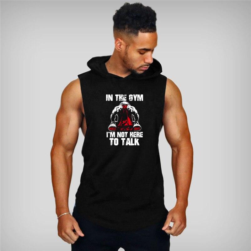 Muscleguys Новая спортивная одежда, бодибилдинг, стрингер, майка с капюшоном, мужская хлопковая рубашка без рукавов с мышцами, мужская спортивная майка с капюшоном для фитнеса