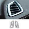 Для Mercedes-Benz GLC 2016-2021 Серебристая ABS Накладка на верхний воздуховыпуск на приборной панели