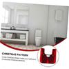 Christmas cartoon toilet seat cover set for bathrooms