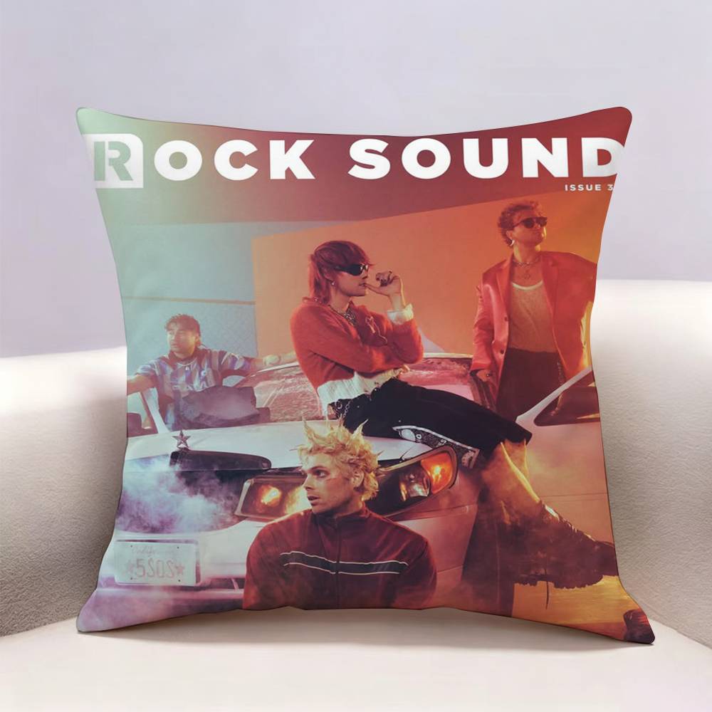 SOS SSeconds of Summer Doublesided print Pillow Case for Sofa Living Room Home office Decor Protective Cover