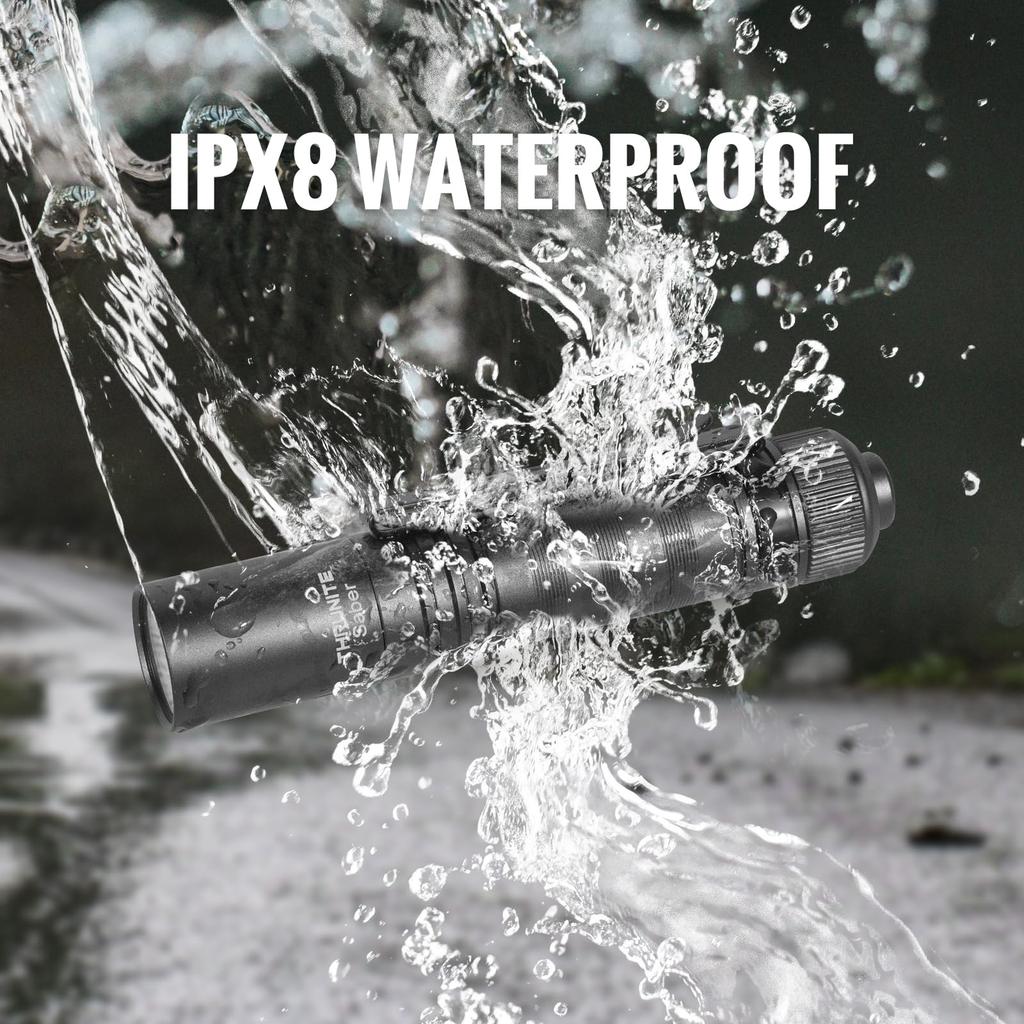 ThruNite SABER Compact and Lightweight EDC 659 Powerful Handheld Light with Multiple Flashlight with IPX8 Ideal for Outdoor Night Emergency and More