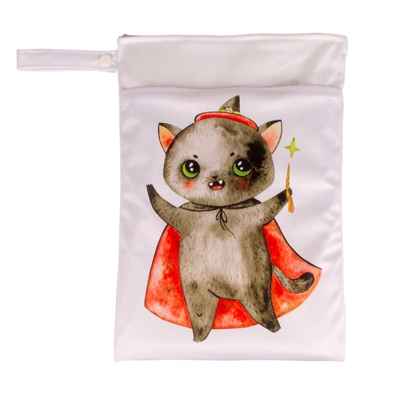 Новая водонепроницаемая сумка для подгузников двойного назначения 25x35 с двойной молнией