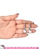 Sanrio Hello Kitty Jewelry Dangle Hoop Earrings for x x & Women, Fashion, 0.46 1.36 0.06 inches, Fashion, Crystal.