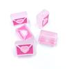 DIY Drip Oil Loose Beads Acrylic Jewelry 22*26mm Transparent Color Love Envelope Cartoon Hair Ring Material Accessories