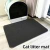 Коврик для кошачьего туалета, двухслойный водонепроницаемый коврик для сбора мочи, легко чистится, нескользящий коврик для унитаза, кошачья царапина, большой коврик для ног