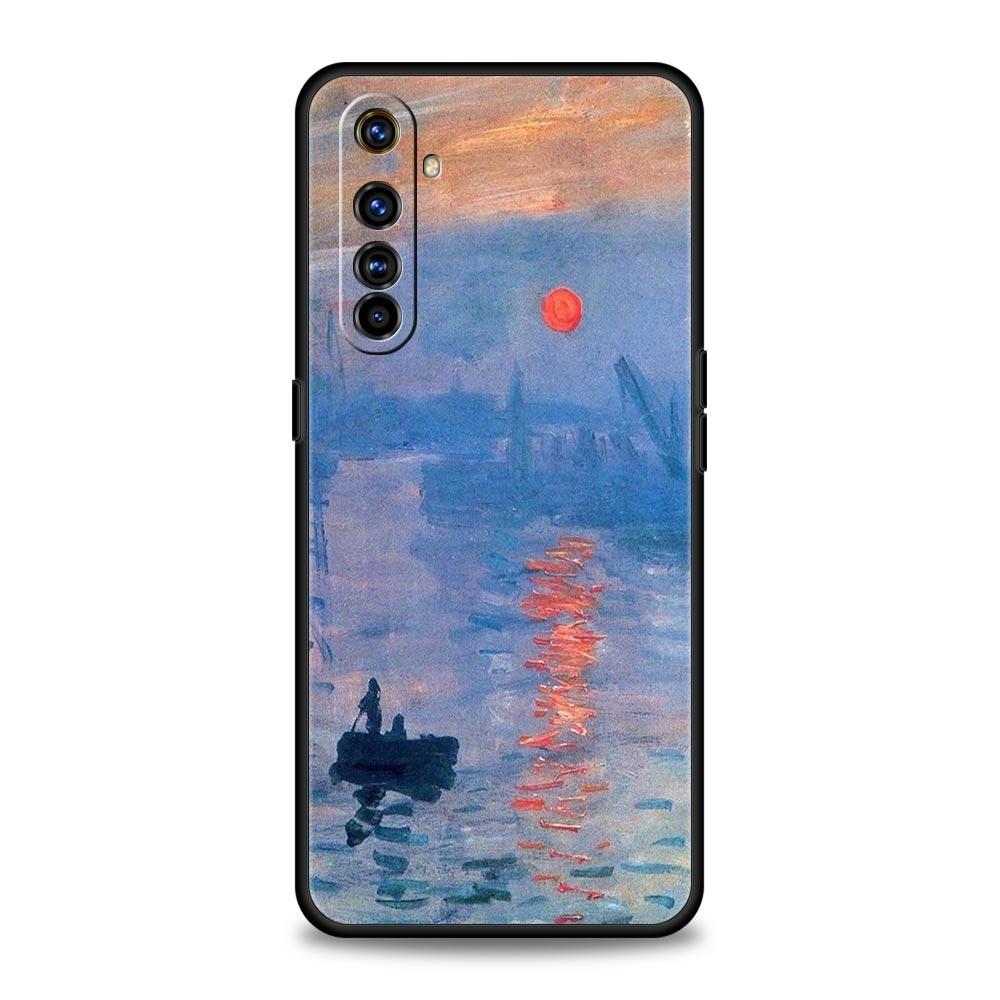 Чехол для телефона Realme GT Neo 2 3 3T 5 Для Realme 12 11 5G 10 9 8 5G 7 6 GT5 GT3 GT2 Pro Plus C21 C11 C25 Обложка Искусство Клода Моне