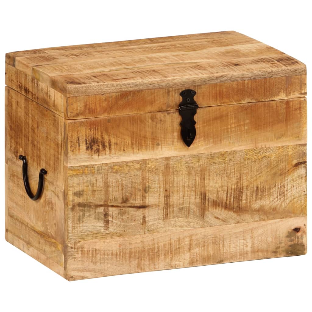 Storage Box 39 x 28 x 31 cm Solid Mango Wood