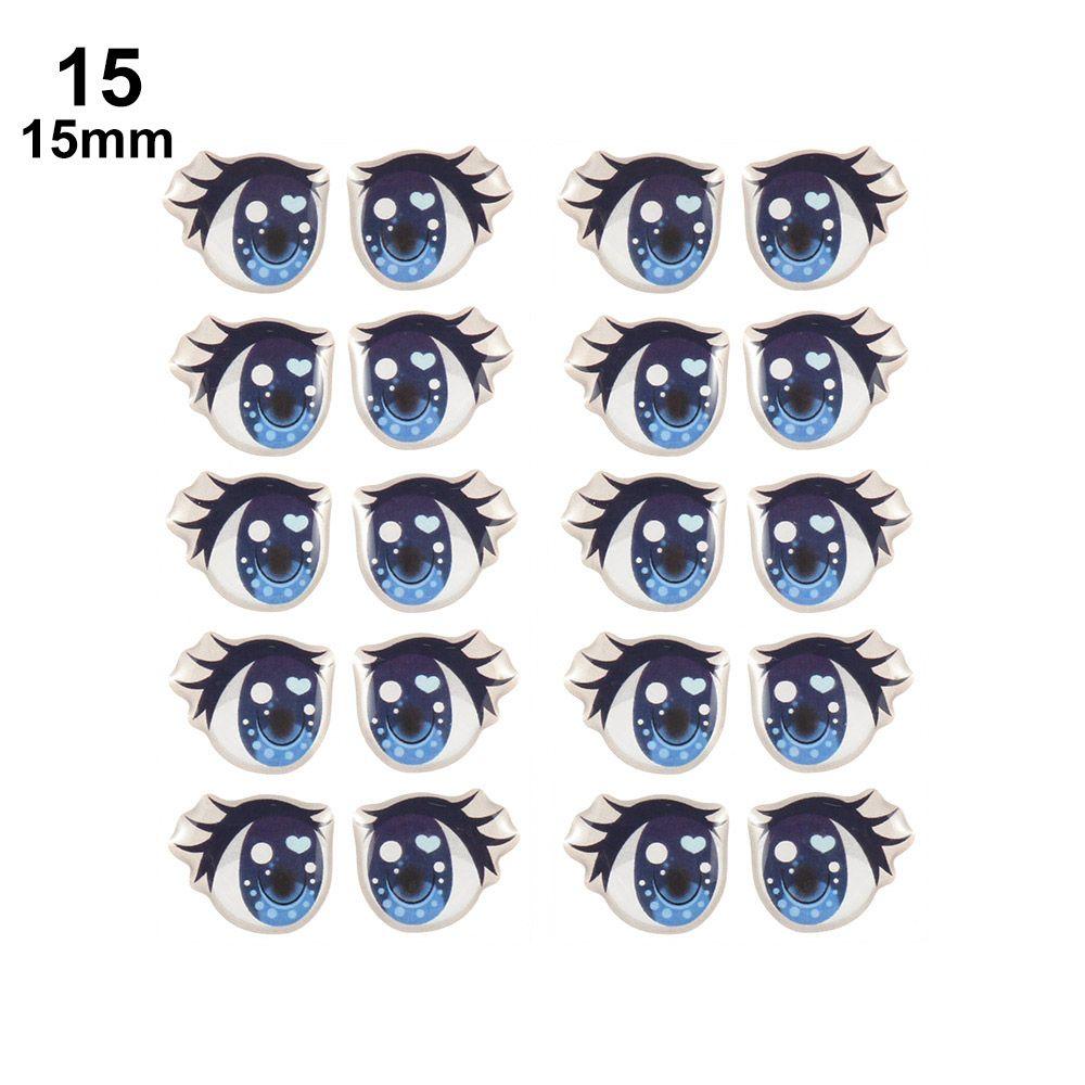 Anime Figurine Doll Cartoon Eyes Stickers Clay Decals Love Cute Sticker Face Organ Paster
