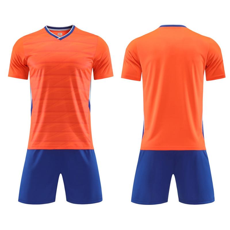 Wholesale 2025 children's football jersey set, primary school football training jersey, boys and girls competition printed jersey