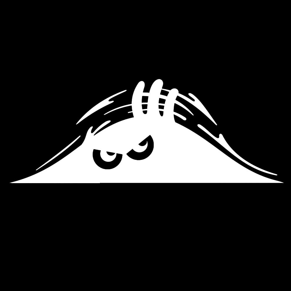 Peeking Monster Смешная Милая Наклейка Виниловая Водонепроницаемая Наклейка для Авто Окна Багажника Наклейка Универсальная Внешняя Наклейка Для Багажника Автомобиля