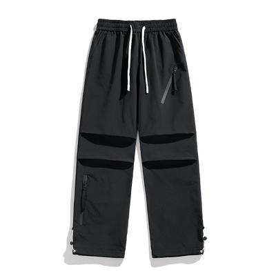 Водонепроницаемые брюки для мужчин и женщин, свободные прямые широкие брюки, модные спортивные и досуговые