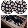 tifanso Car Cup Drink Holder Coaster, 2 Pack Car Coasters for Cup Holders, Cute Vehicle Accessories for Women and Girl (Leopard)