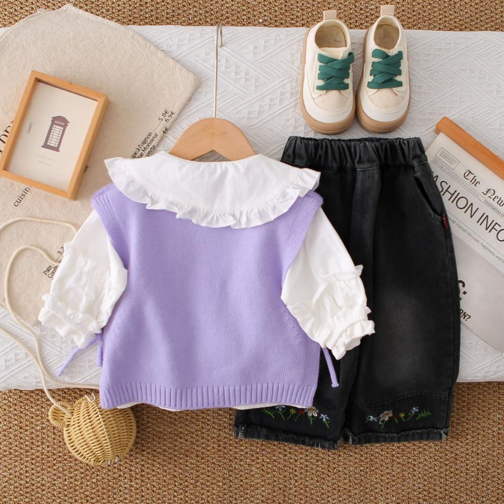 Детский повседневный комплект с длинным рукавом, удобные наряды для повседневной носки