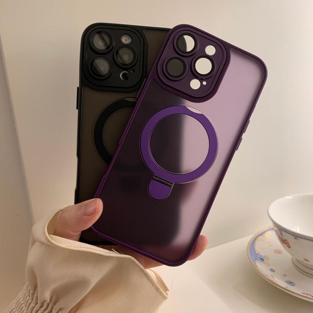 Hot selling alloy lens Apple 16 suitable for iPhone 15 Promax phone case holder magnetic