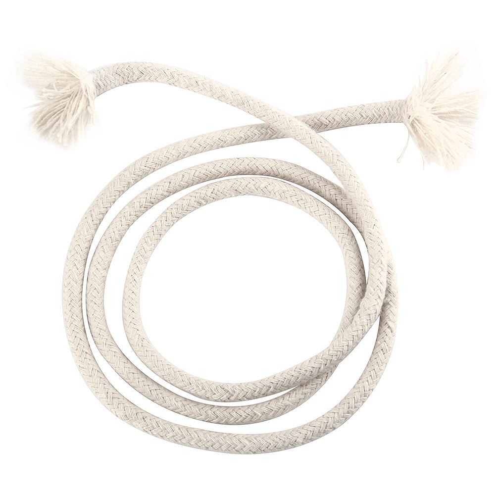 Плетеная белая хлопковая веревка толщиной от 2 мм до 10 мм - шнурок-завязка из натурального белого бежевого сердечника