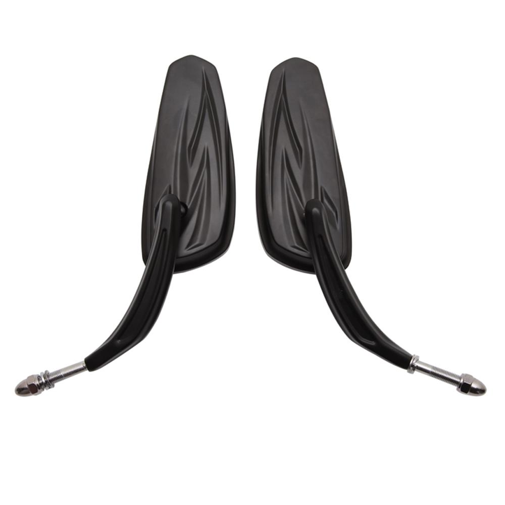 Мотоциклетные пылающие хромированные/черные боковые зеркала для Harley Davidson Softail Standard FXST Glide Electra Road Custom Dyna