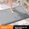 Fengliang Bathroom Mat, Absorbent Foot Pad, Non-Slip Mat for Bathroom Entrance, Bath Mat, Toilet-Specific Mat, Upgraded Thickened Versio