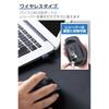 Elecom Беспроводная мышь EX-G Wireless 2.4GHz Quiet M Size 5 Buttons [AskDoctors Evaluation Service] Сертифицированная антибактериальная черная M-XGM30DBSKABK