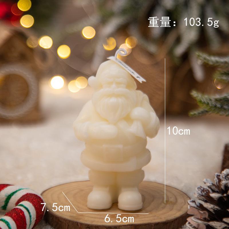 Deer Candle Decoration Eco-Friendly Santa Candle Decor Christmas Scented Candle Festive For Holiday Decoration Gift Giving Home