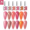 JTING Супер Популярная коллекция гель-лаков для ногтей 6 цветов в розовых и нюдовых тонах Oem Набор для ногтей на заказ Коробка УФ гель-лак 15 мл флаконы