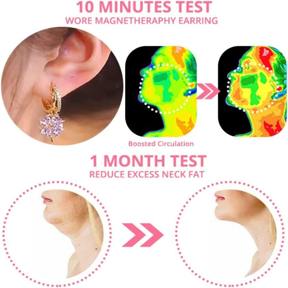 Loss Lymphatic Magnetotherapy Earrings Magnetherapy Germanium Earrings Lymphatic Drainage Earrings