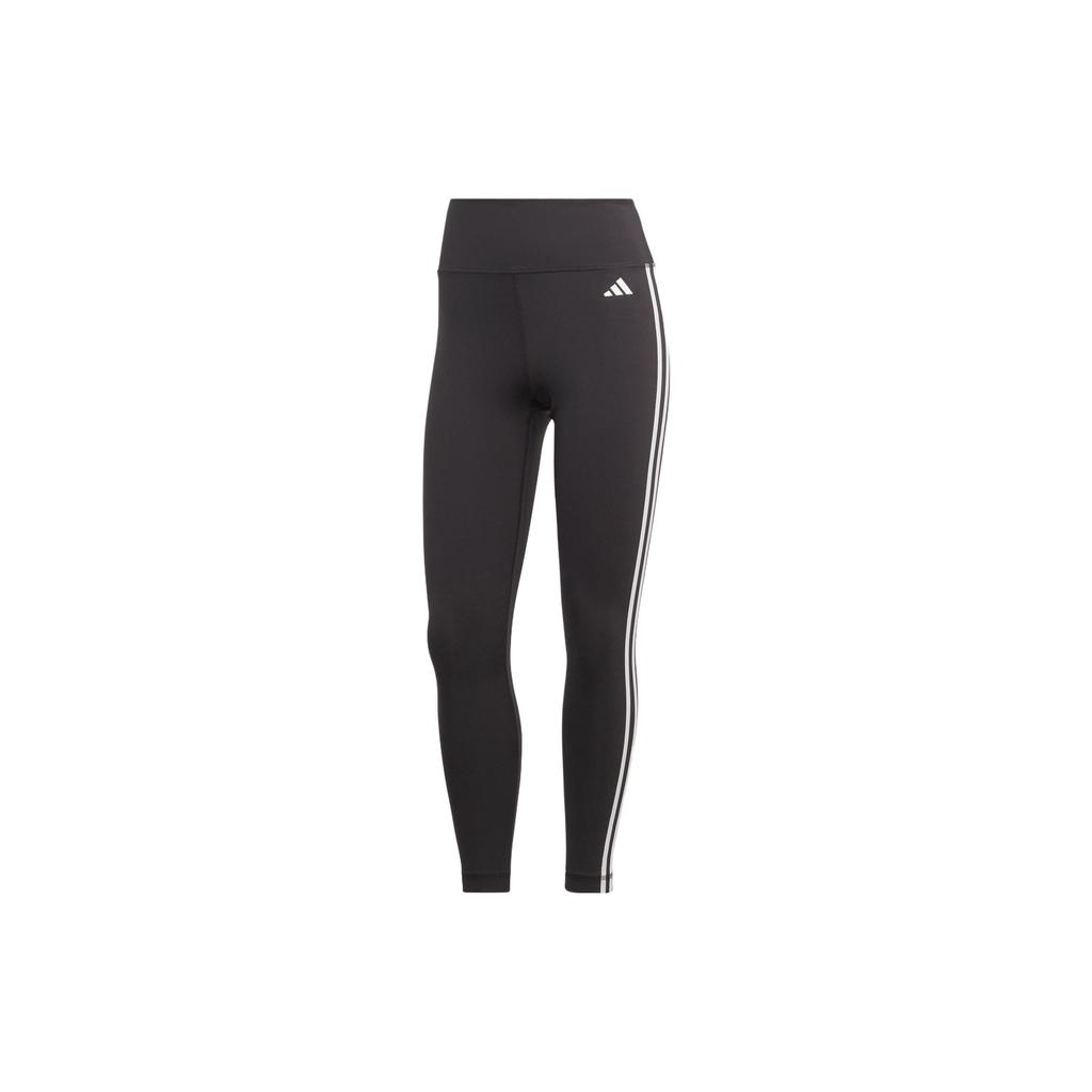 Adidas Striped Quick-Dry Training Tights Women Bottoms Black HT5438