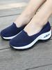 Woman Walking Shoes Slip On Sock Sneakers Lady Girls Nurse Shoe Mesh Air Cushion Platform Loafer Soft Fashion Casual Shoes 1905