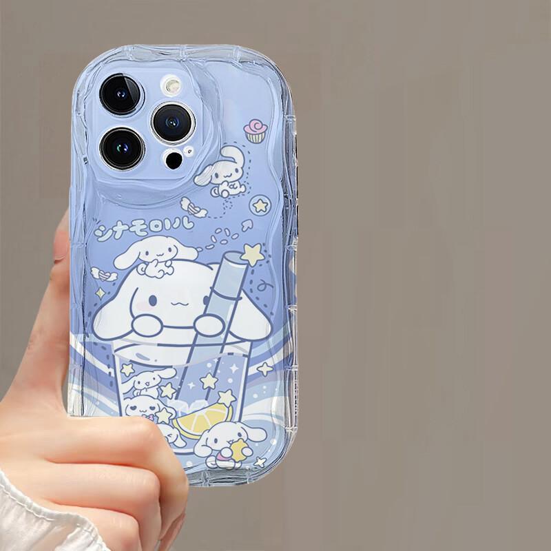 Чехол для OPPO Realme C85 Pro C83 C65 C67 16 15 14 13 Pro C55 C35 C71 C65 C63 C53 5G Милый браслет с Синнамороллом Прозрачный чехол