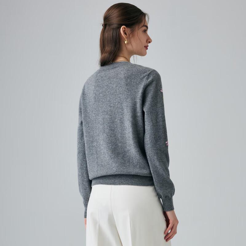 PALUOPO Women's Jacquard Cashmere Sweater