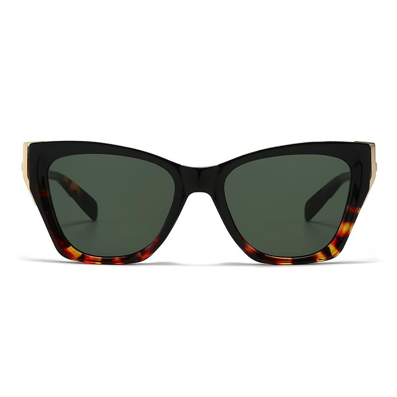 New European And American Style Men'S Aviator Glasses Retro Double-Bridge Square Frame Sunglasses Ready Stock 6