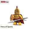 Medieval Knights Roman Commander Spartan Crusader Viking Warrior Middle Age Army Soldier Block Toys