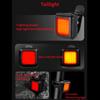 Bicycle Headlight and Tail Light Set Type-C Charging Night Riding Warning Light Suitable for Most Bikes