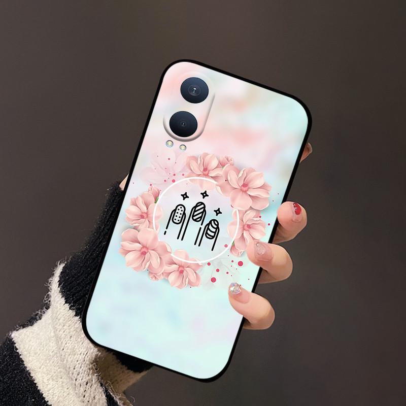 Чехол для Oneplus Nord CE 4 Lite Цветок Мягкий Силикон Милый Мультяшный Чехол для Телефона Для Oneplus Nord CE 4 Lite CE4 Задняя Крышка Защита