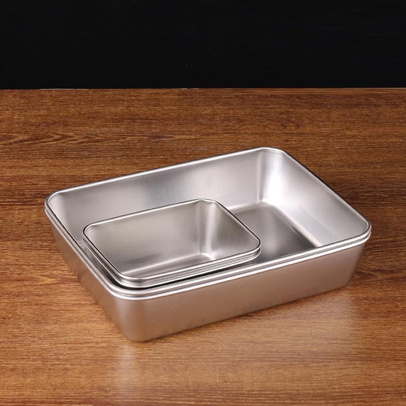 Ящик для хранения мяса из нержавеющей стали, контейнеры для хранения продуктов с крышкой, органайзер для холодильника, контейнер для хранения на кухне