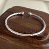 Xiaomi 100% Solid 925 Sterling Silver Metal Bracelet for Women Vintage Handmade Simple Retro Knot Bar Bracelet Birthday Gift Party