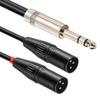 Waveman XLR To TRS Cable, TRS To Canon Cable, XLR To 6.5 Cord, Canon 6.35 Cord, 6N OFC Oxygen-Free Copper, Compatible with Amplifiers and Speakers, 1