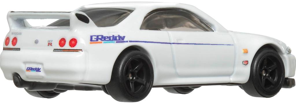 Hot Wheels Car Culture Modern Classics Nissan Skyline Vehicle Toy Mini Car 3 Years Old and Up White HRV99 GT-R (BCNR33)
