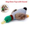 Игрушки для жевания собак Милая плюшевая игрушка-утка со звуком Мягкая пищащая игрушка для собак Чистящая зубная нить для жевания