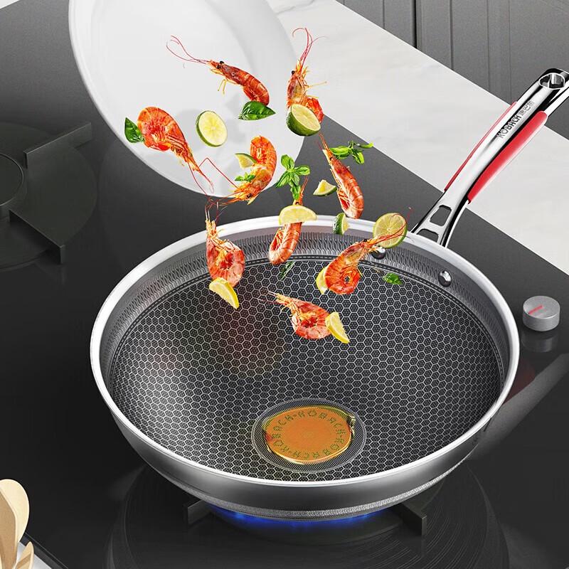 Kangbah Red Dot Honeycomb Stainless Steel 3-Piece Cookware Gift Set