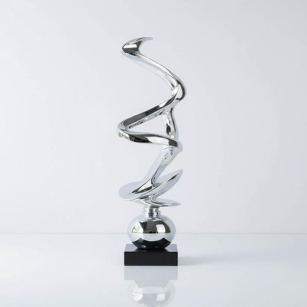 Abstract Resin Sculpture Luxury Look Modern Statue Glossy