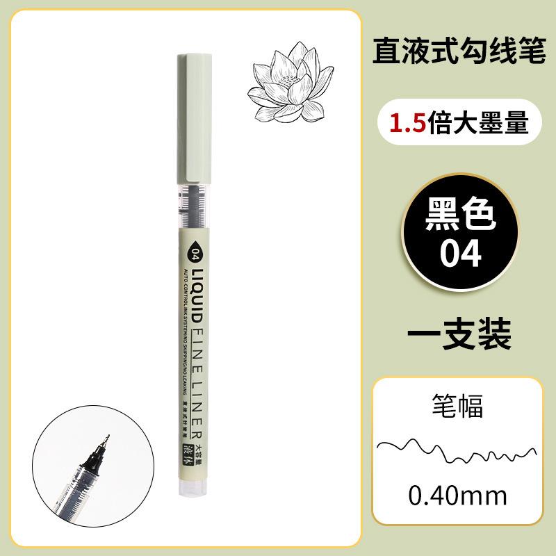 8Pcs Waterproof Fineliner Pens Black Pigment Ink Micron Liner Pen For Drawing Sketching Animation