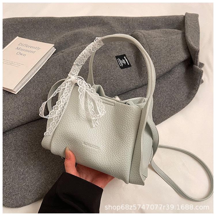 Spring Portable Vegetable Basket Bag Women's Spring Sweet Korean Niche Bucket Bag Guava Shoulder Messenger Bag